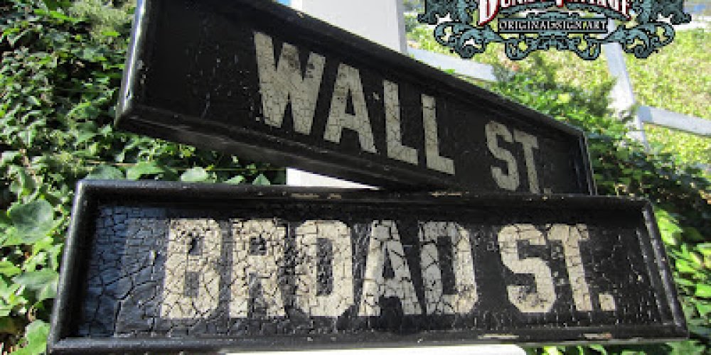 WALL ST. and BROAD ST. For Sale 100€