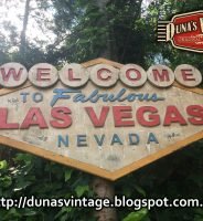 Cartel Welcome Las Vegas. Duna´s Vintage