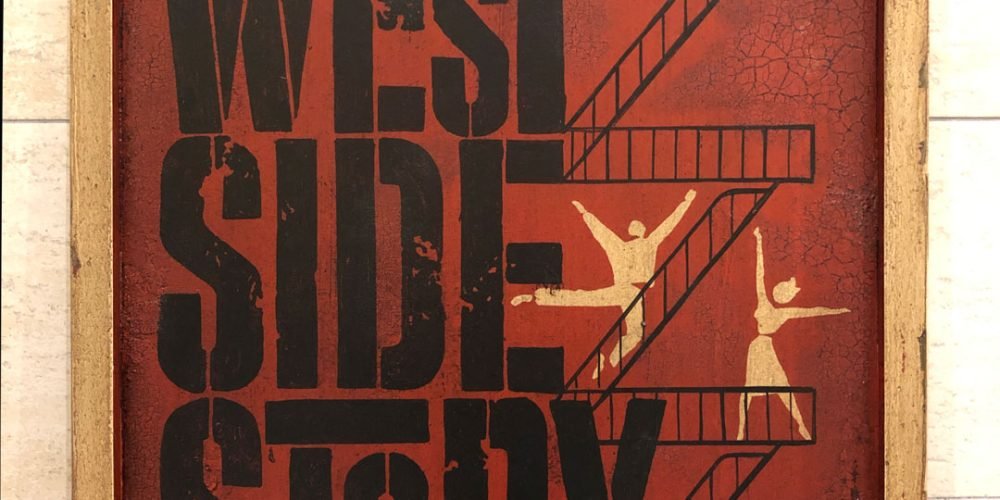 Cartel de Madera Musical WEST SIDE STORY.