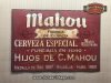 Chapa Metálica Mahou 43x60cm.