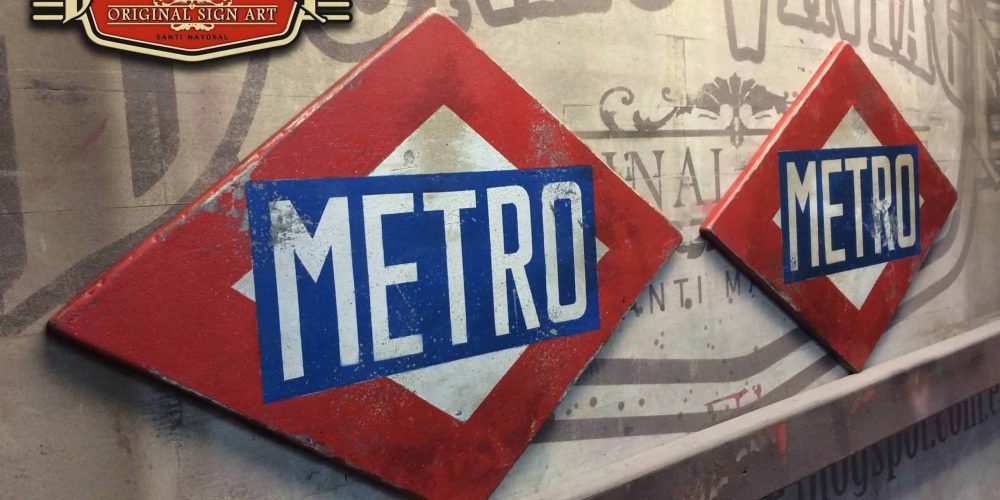 Placa METRO MADRID, Duna´s Vintage.