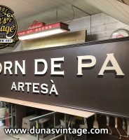 Cartel de Madera FORN DE PA ARTESÀ Dimensiones 375X90cm