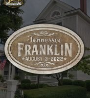 Cartel de Madera en relieve – Homenaje a Franklin, Tennessee