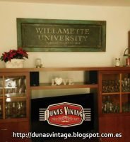 Cartel WILLAMETTE UNIVERSITY OREGON 1842, Duna´s Vintage.